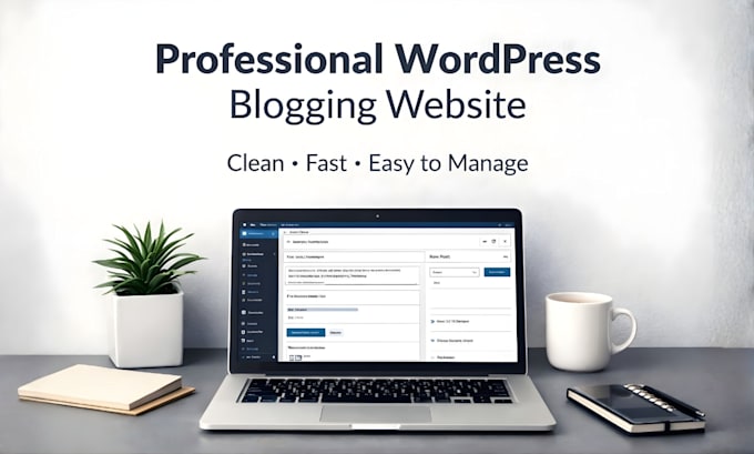 make a blogging website for you using wordpress