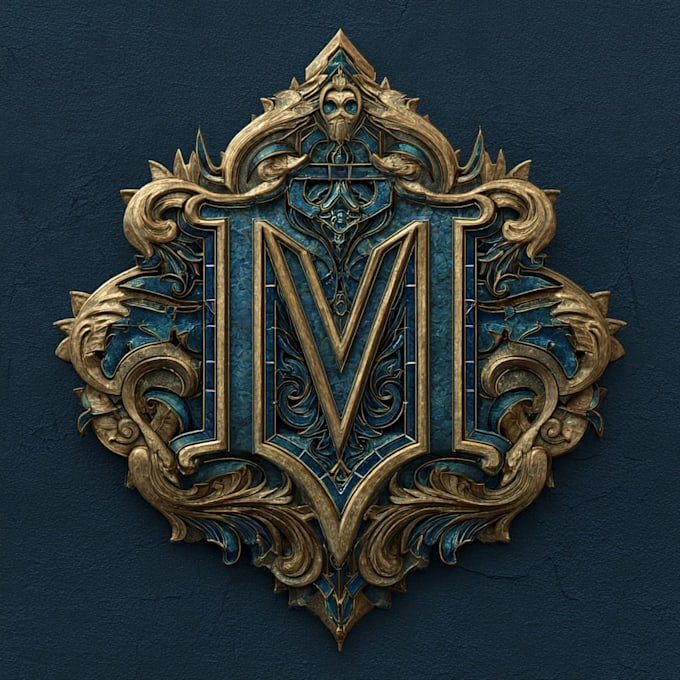 draw a medieval, fantasy, rpg gaming logo