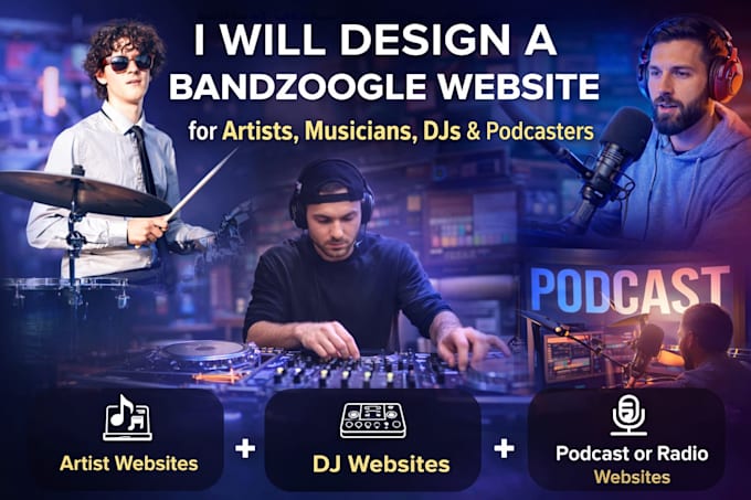 build a bandzoogle website with merch store for musicians bandzoogle printful