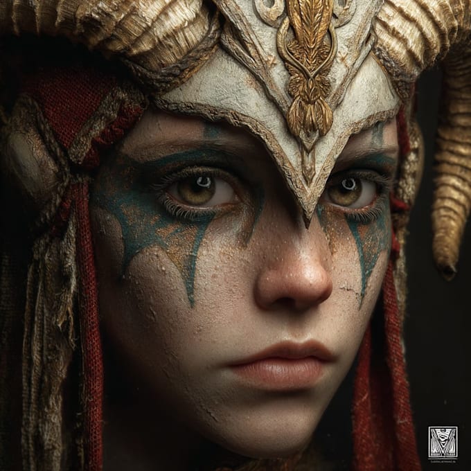 paint a realistic or fantasy portrait