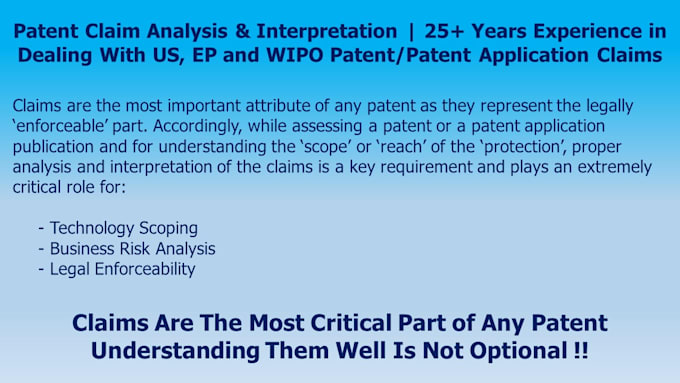 provide detailed patent claim analysis and interpretation
