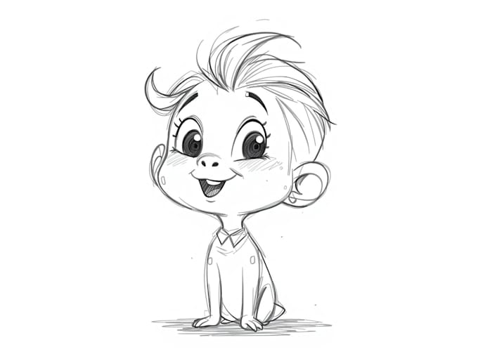 sketch your cartoon character