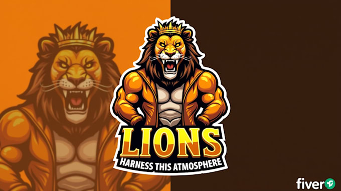 design high quality lion logo in express delivery
