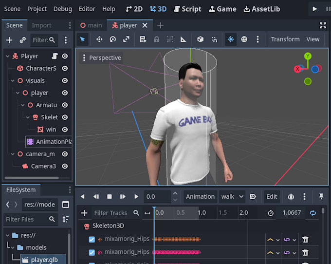3d Animation Source Code Develop a 3d player controller game with godot engine by Lengko | Fiverr
