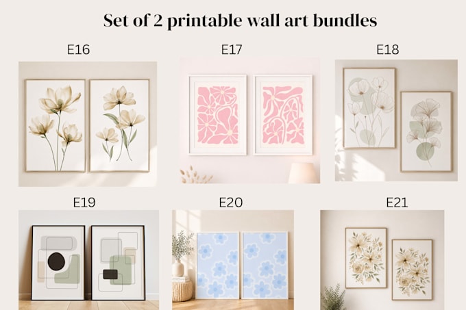 deliver high quality printable wall art sets of 2