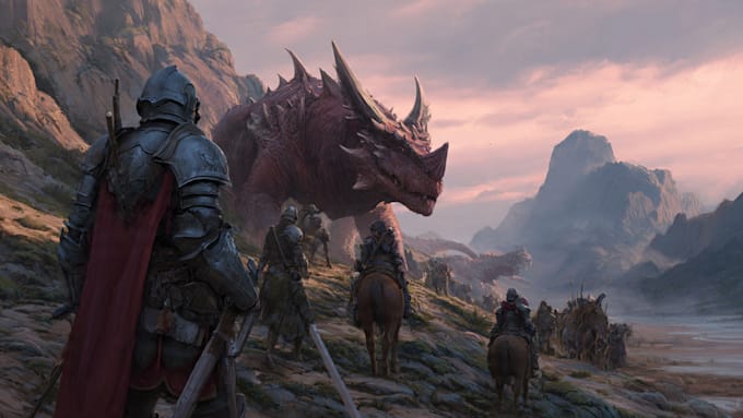 make a fantasy illustration