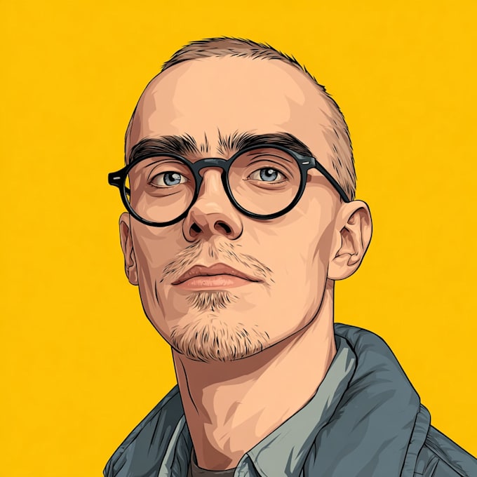 drawing cartoon vector portrait