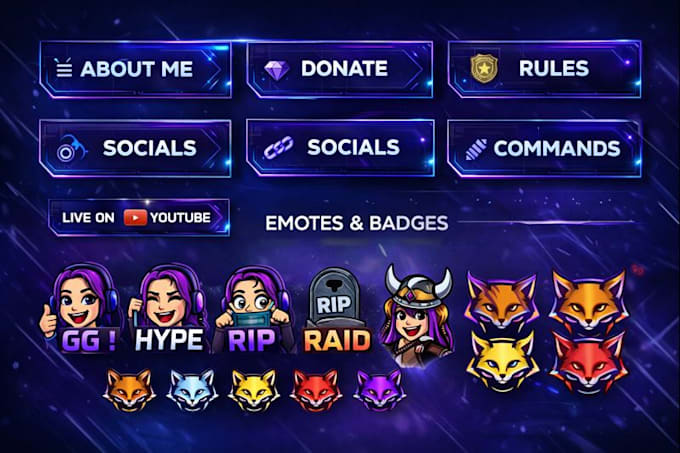 create premium stream overlays and graphics for gamers
