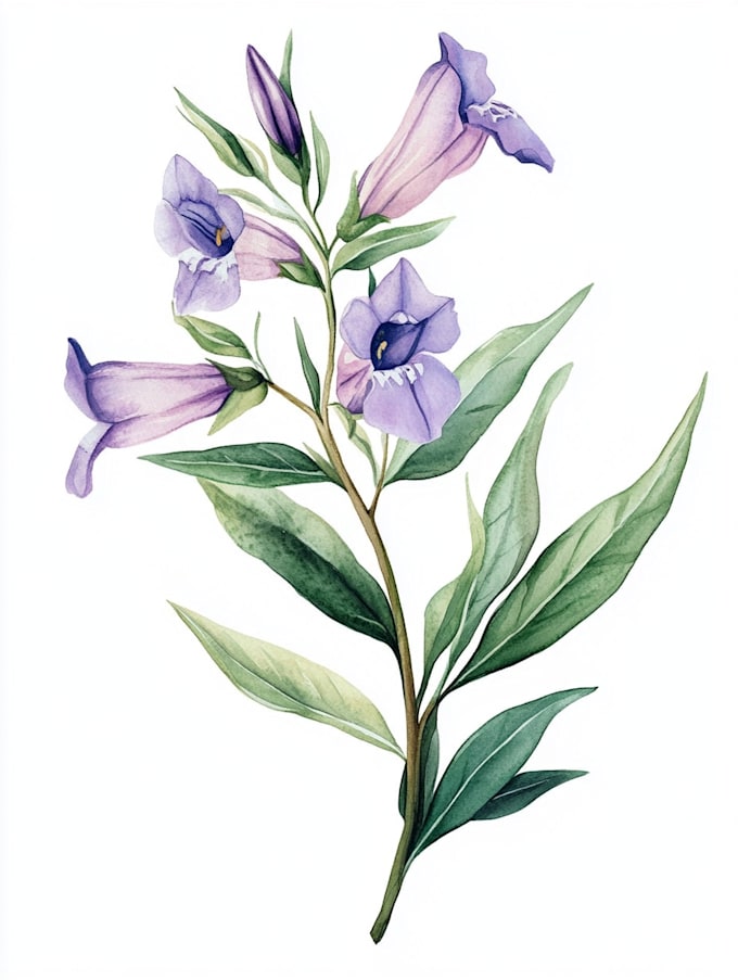 draw an animal and botanical illustration