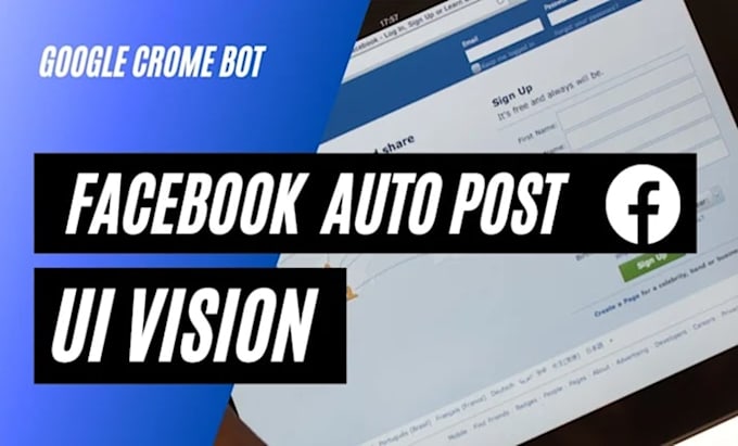 develop facebook marketplace bot, uploading bot, auto listing bot