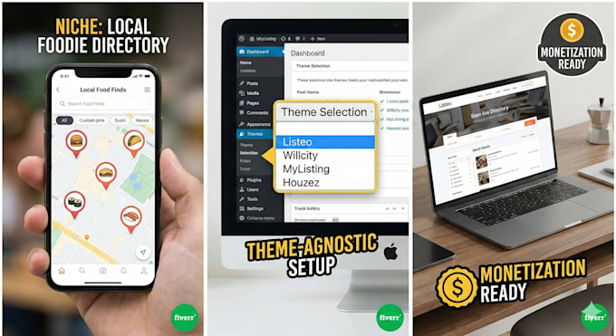 develop a custom web directory or listing website that generates revenue