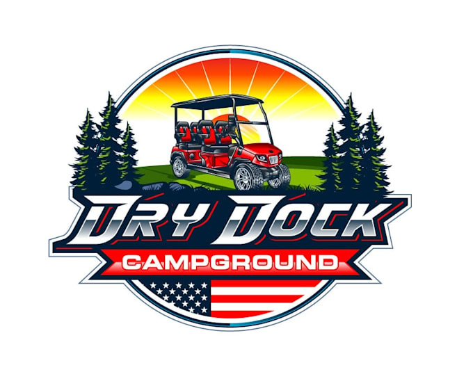 do eye catching campground logo