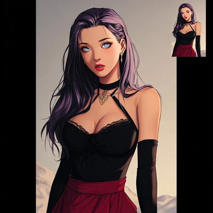 create manga, comic and anime artwork