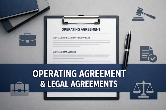 draft a professional operating agreement and legal agreements
