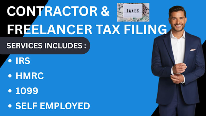 prepare and file contractor, freelancer and 1099 self employed tax returns