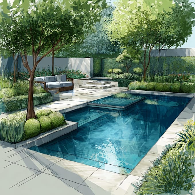 do landscape design, garden design, backyard, pool