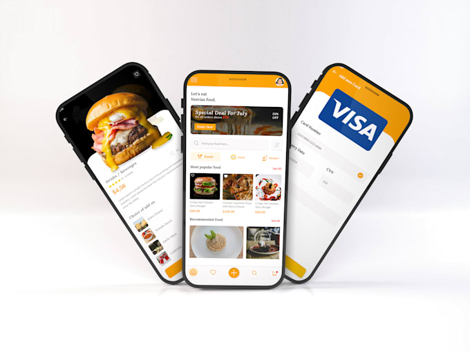 design mobile app UX UI in figma