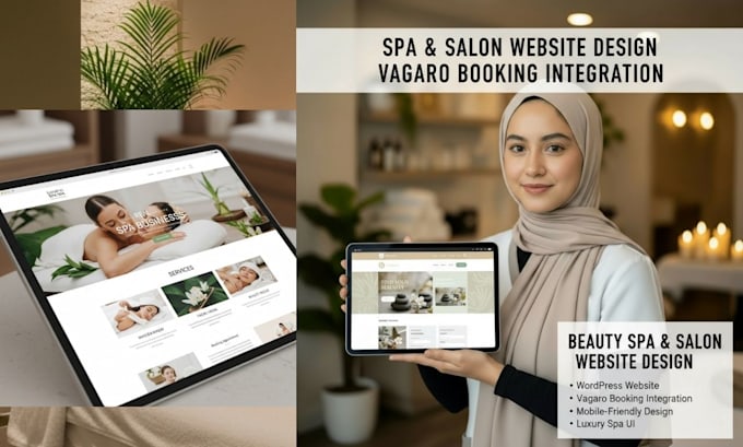 design beauty spa website salon website vagaro booking website wordpress website