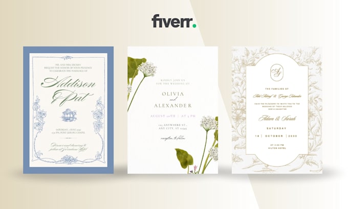 design elegant, minimalist and custom invitations