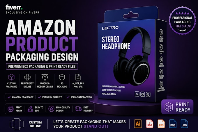 amazon product packaging design box packaging