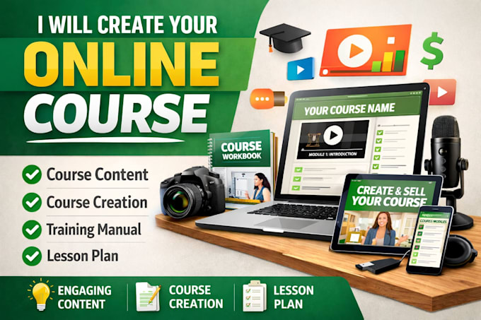 create online course creation course content course curriculum and lesson plan
