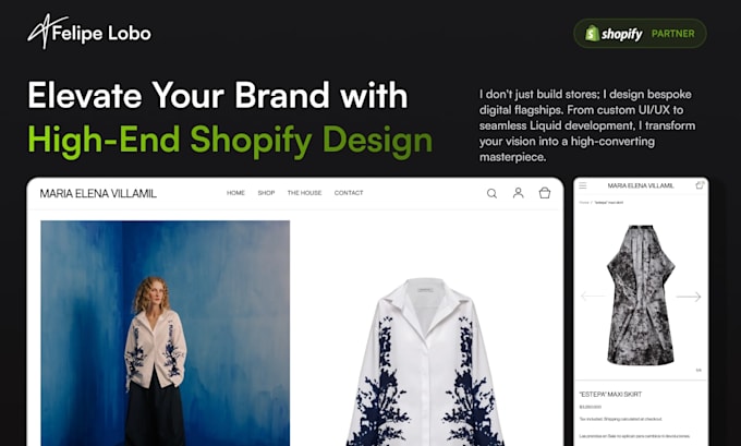 create a custom high converting shopify store for your brand