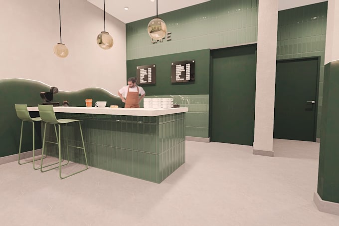 create high quality commercial interior and exterior renders