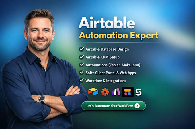 setup airtable database airtable expert airtable automation softr, airtable crm