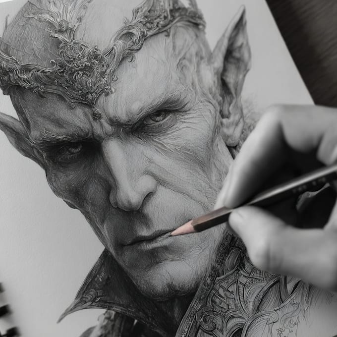 draw fantasy character illustration artwork