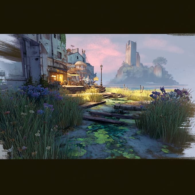 paint an environmental concept art