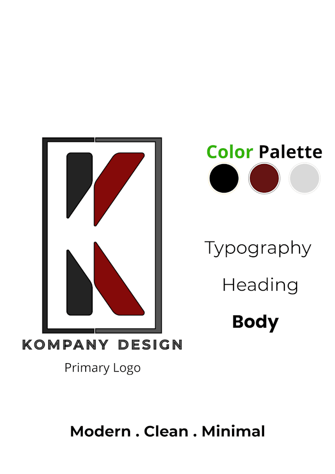 design a clean and modern logo