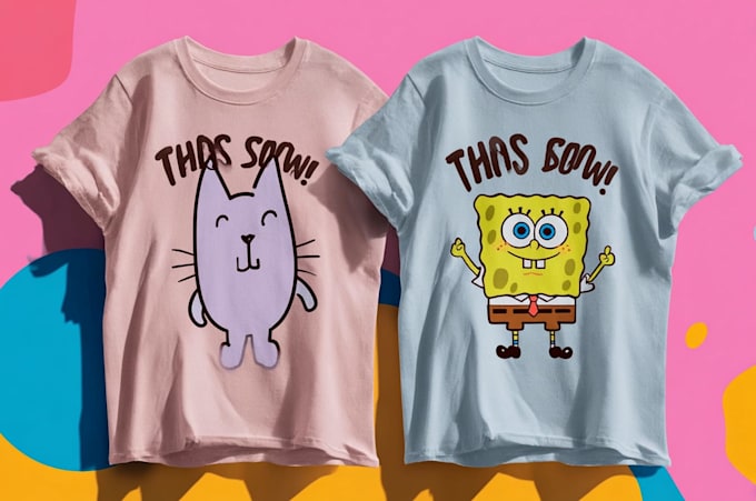 design cartoon character t shirts
