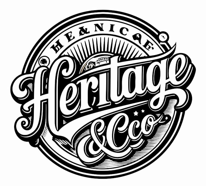creative a vintage retro logo for your brand
