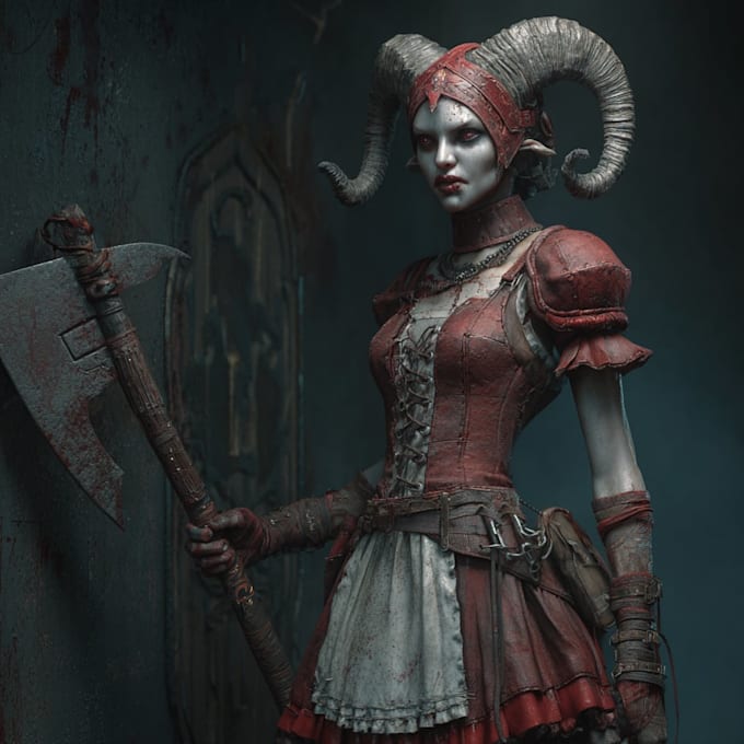 draw horror and dark fantasy illustrations
