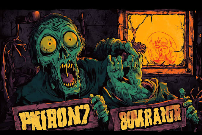 make an cool horror art for your chracter design