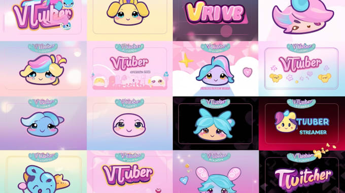 make a cute vtuber or twitch logo