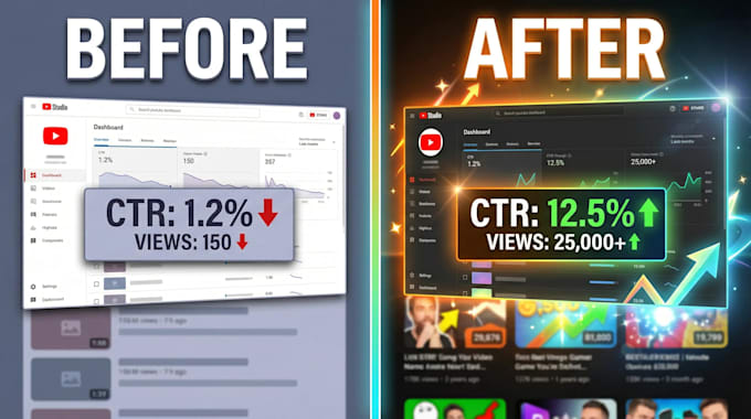Design eye catching youtube thumbnails that boost ctr by Yushiii099 ...
