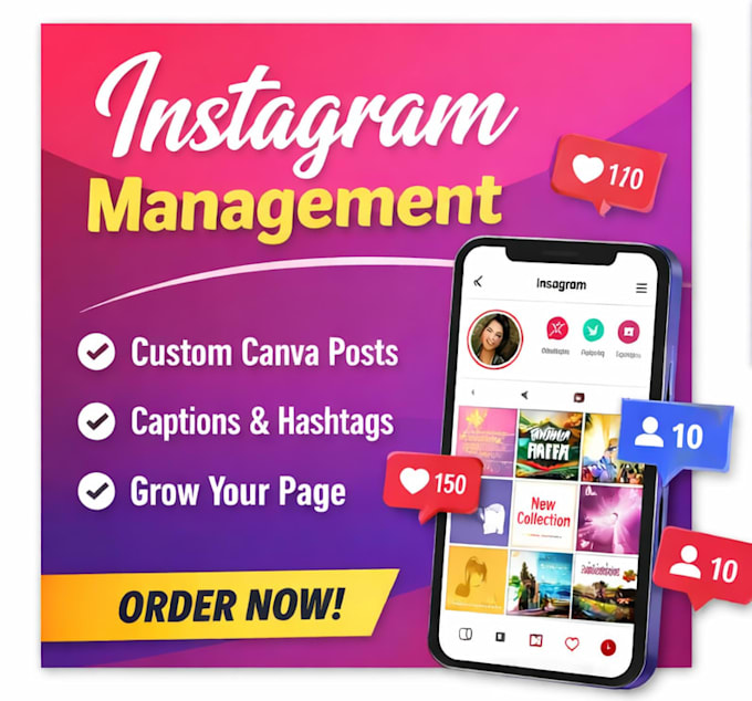 do instagram page management
