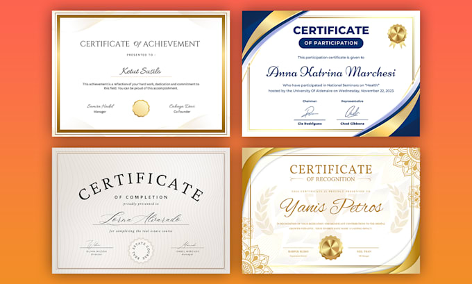 create professional diploma, custom certificate designs
