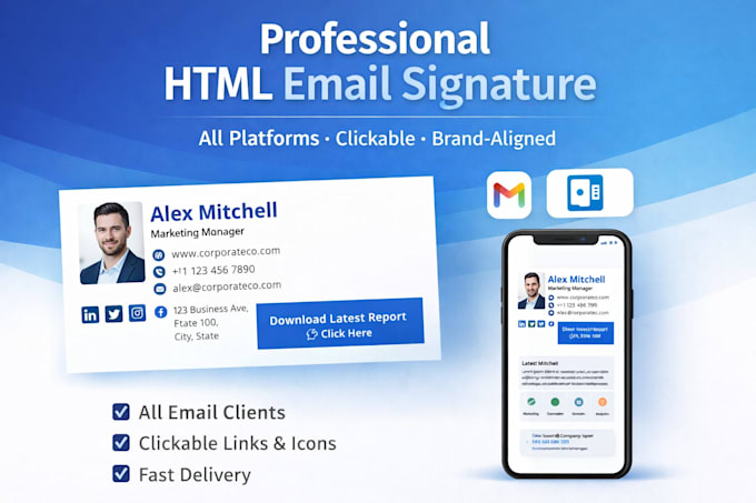 accomplish professional email signature