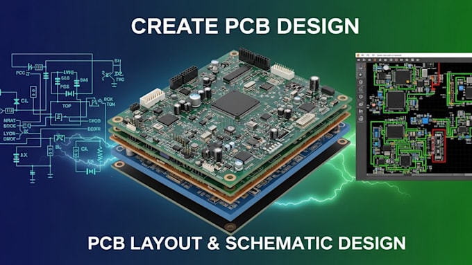 Create pcb design, pcb layout, and schematic design for you by Baggymw ...