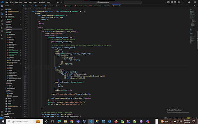 do any programming task in rust