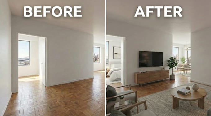 do realistic virtual staging for your property in 24 hours