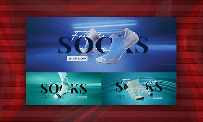 create professional website banner and social media header