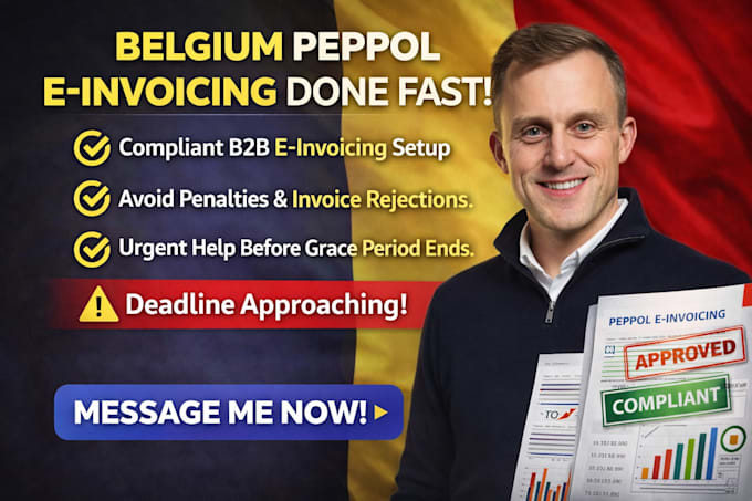 setup peppol e invoicing belgium b2b compliance fast