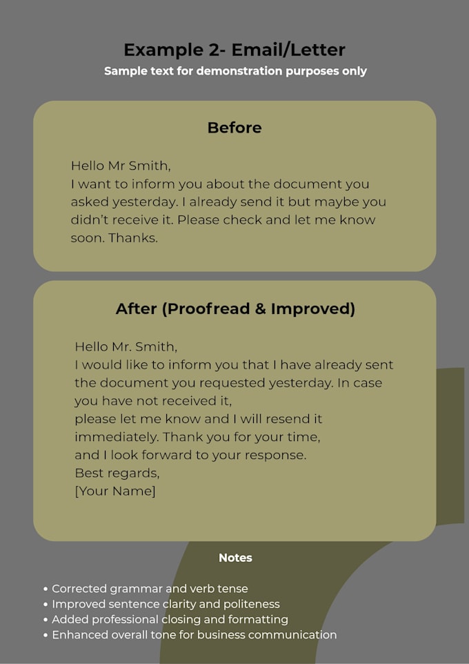 proofread and edit your english text professionally