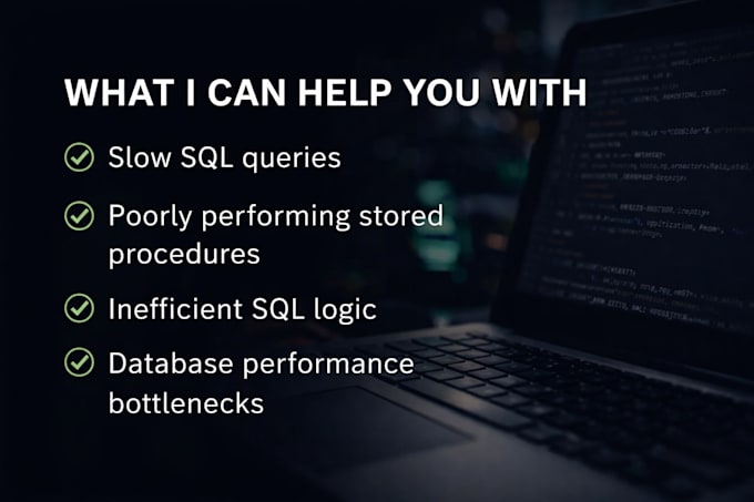 fix slow sql queries and stored procedures