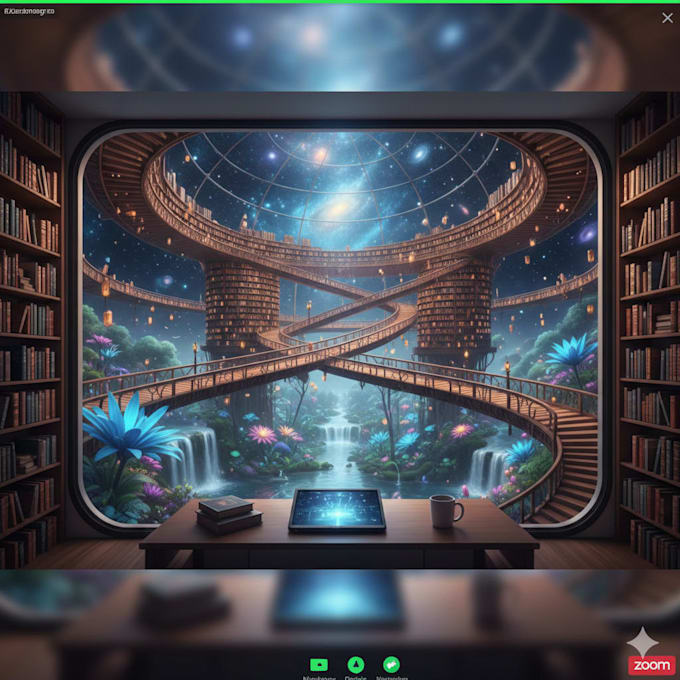 design a modern virtual background for meetings