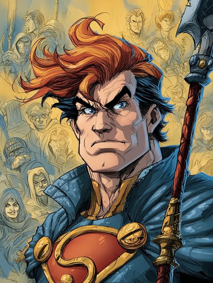 draw a custom cover art for your comic, book or rpg
