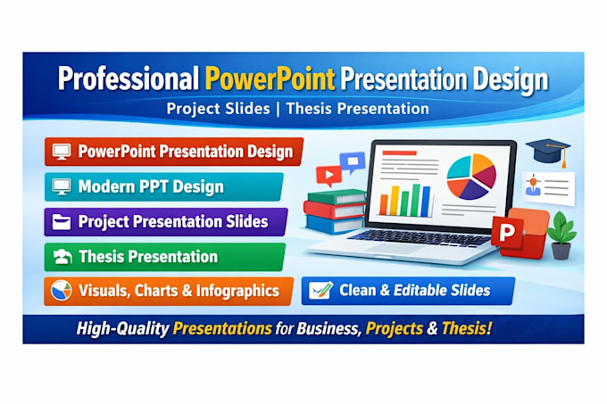 design or redesign powerpoint presentation and pitch deck
